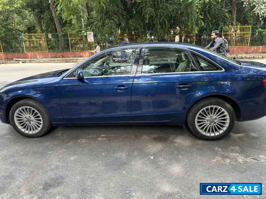 Blue Audi A4 35 premium sunroof