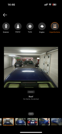 Blue Audi A4 35 premium sunroof