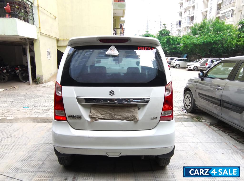 White Maruti Suzuki Wagon R Maruti WagonR LXI Petrol 2014
