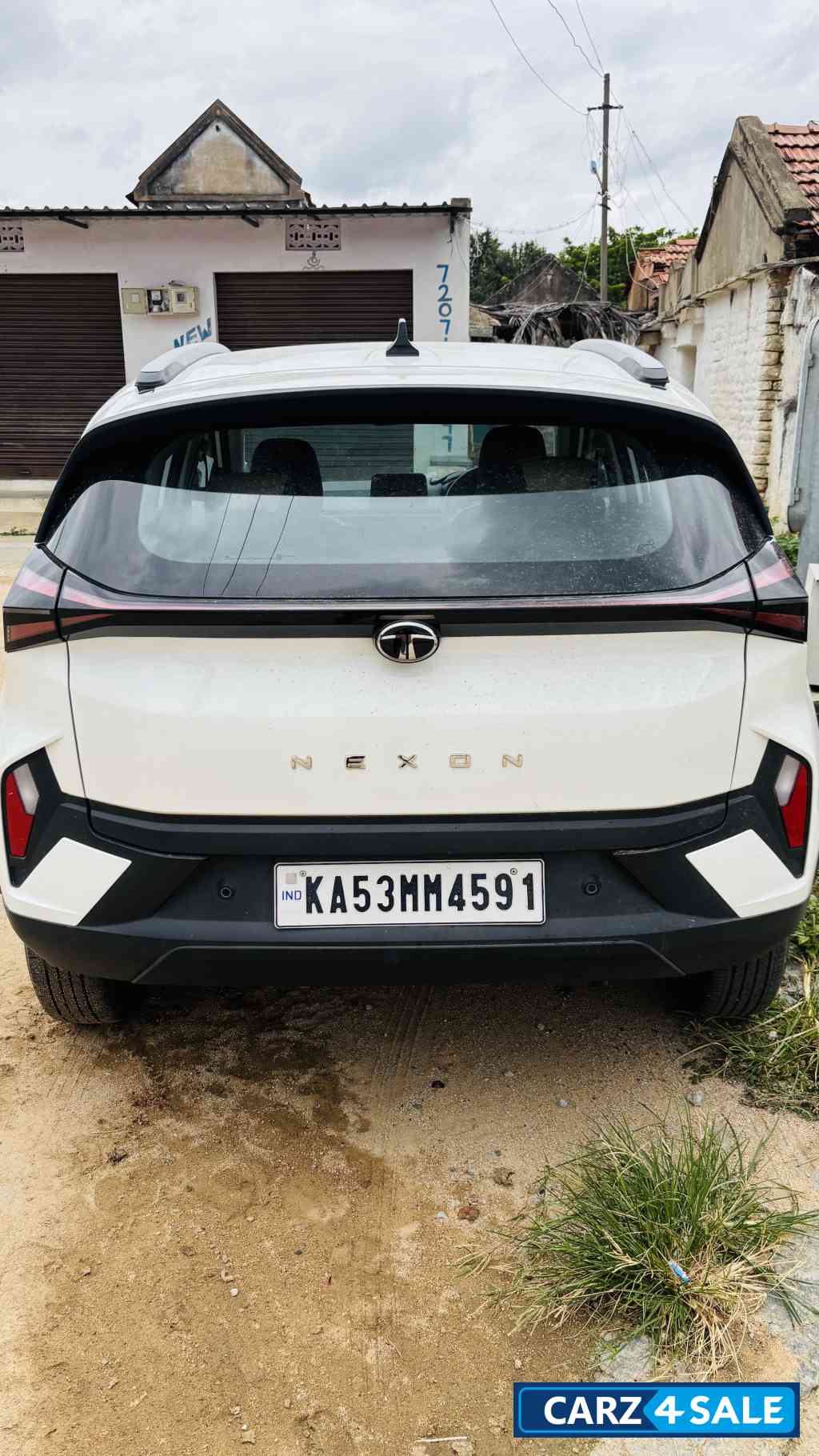 White Tata Nexon Smart plus S 1.2 petrol turbo