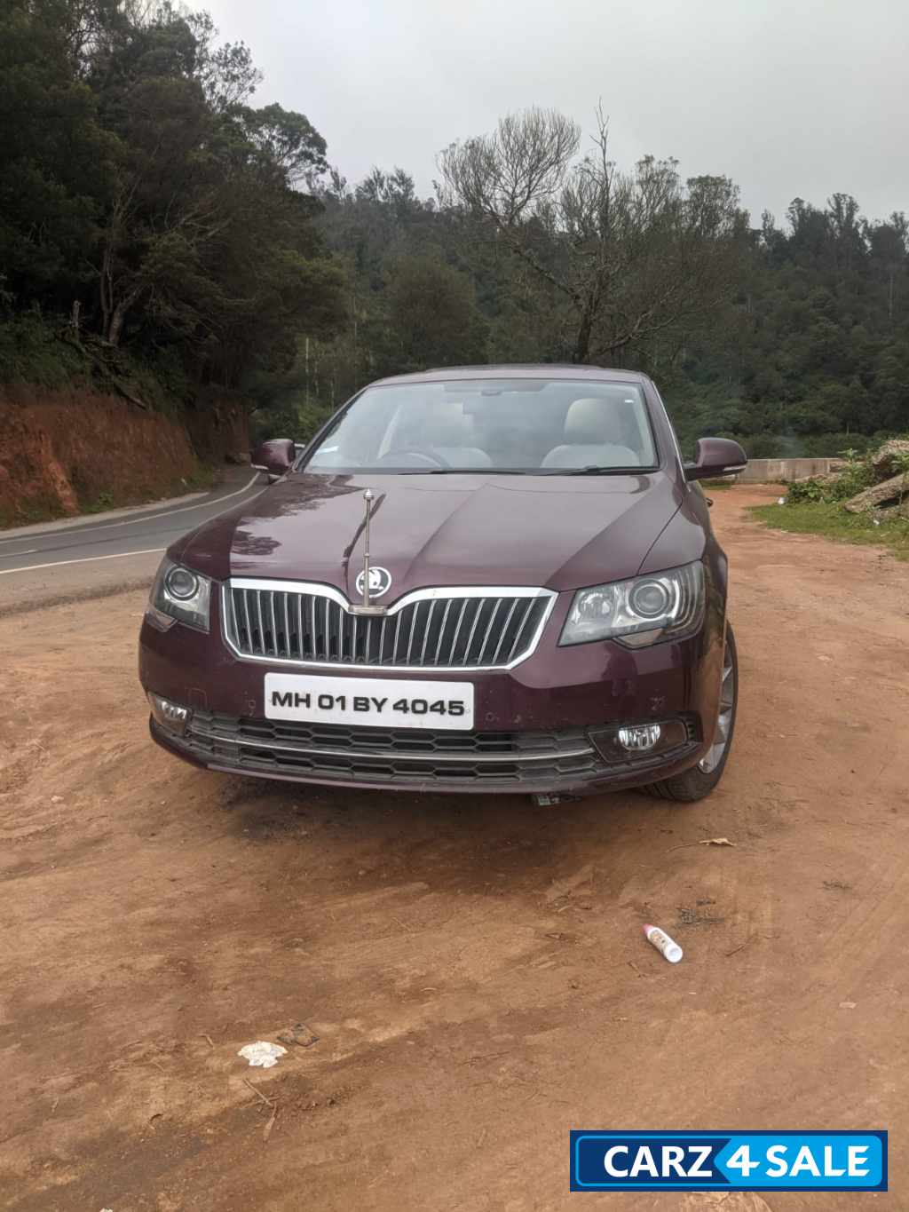 Maroon Skoda Superb 1.8 TSI Elegance Petrol Manual