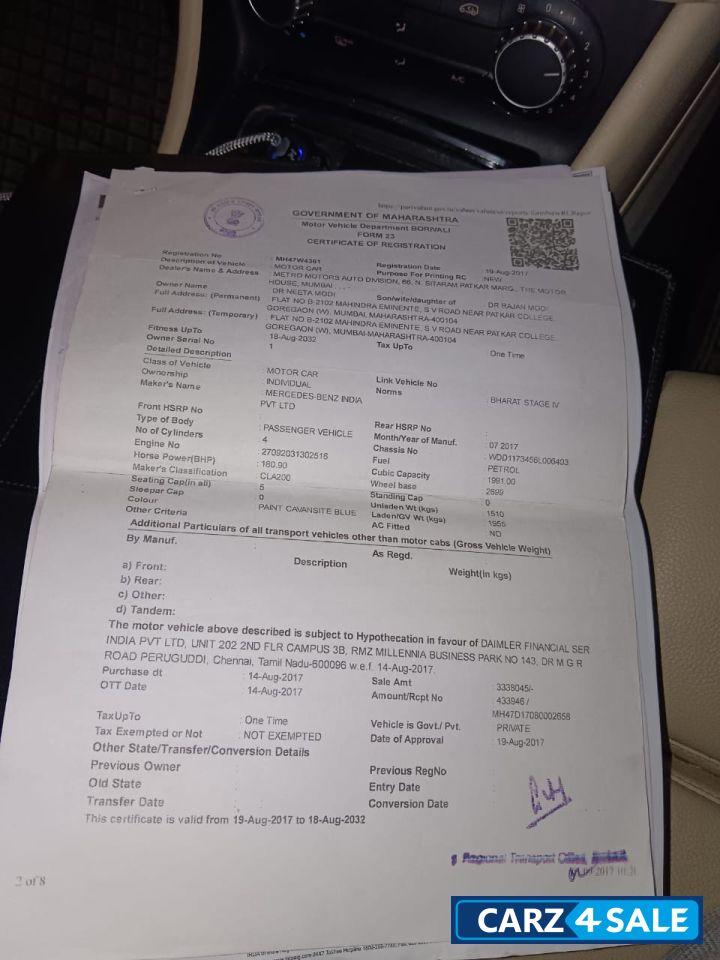 Mercedes-Benz CLS-Class CLA 200