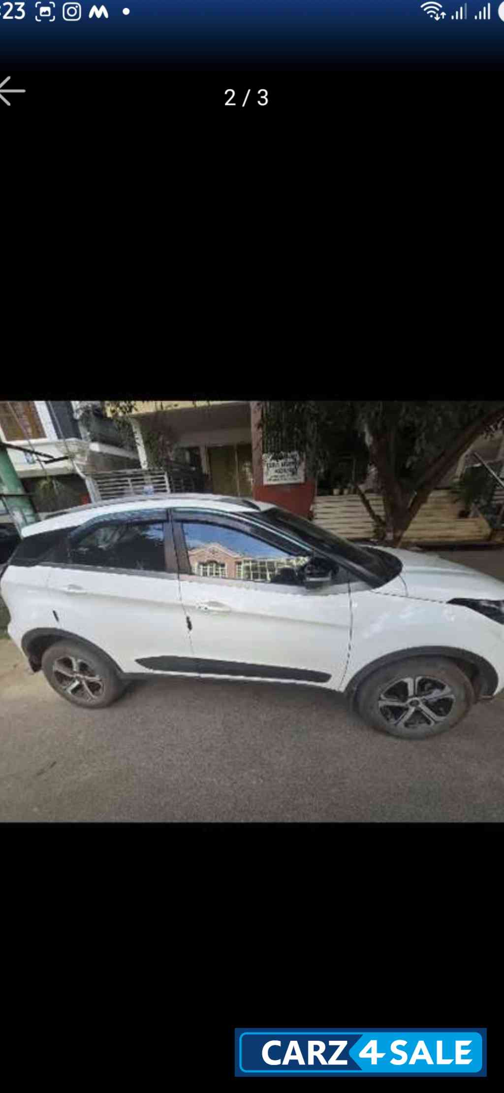 White Tata Nexon Xza plus o