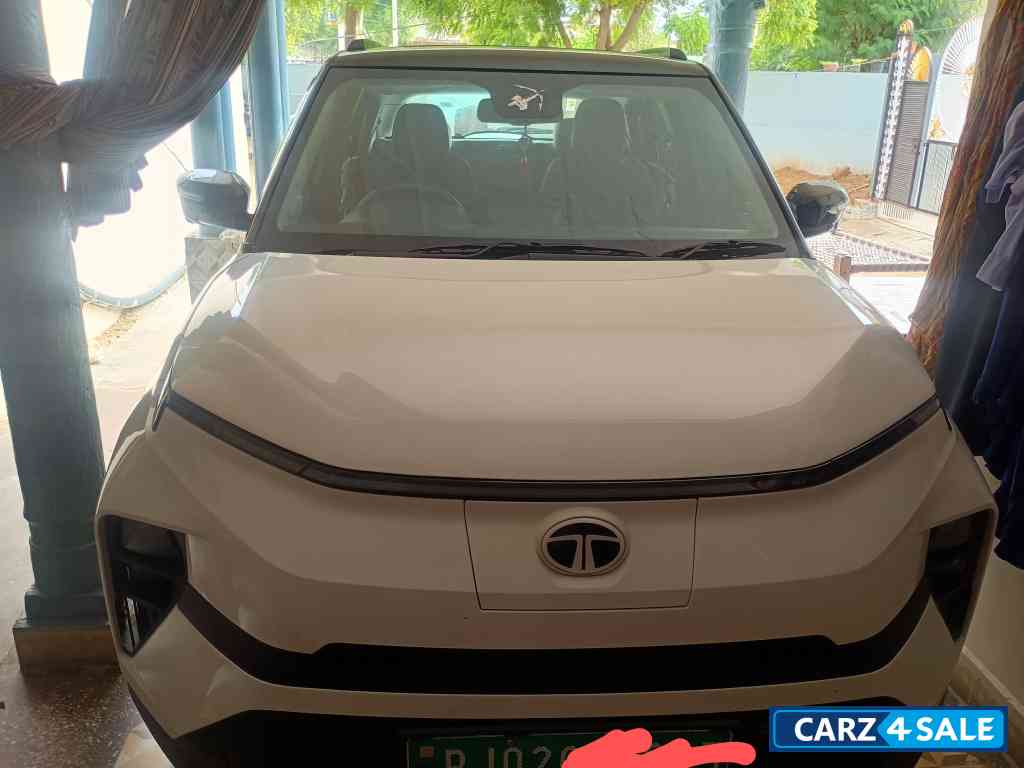 White Tata  Punch EV