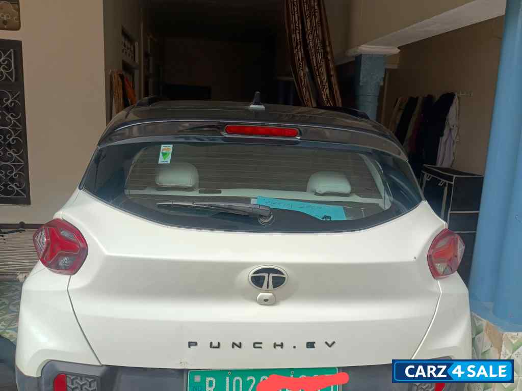 White Tata  Punch EV