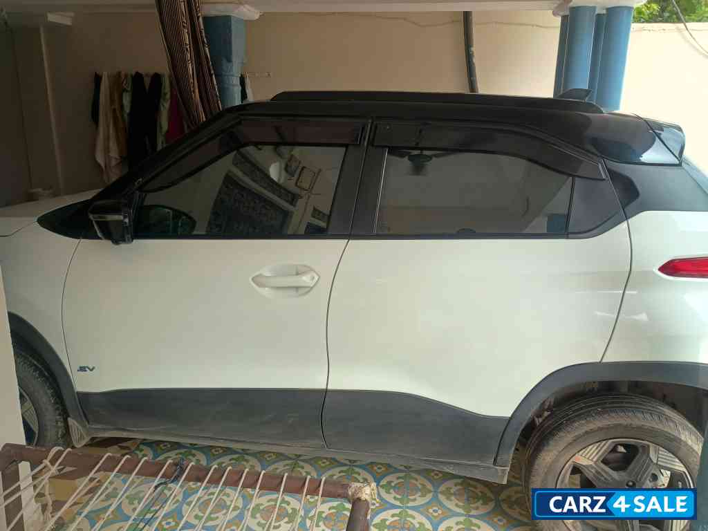 White Tata  Punch EV