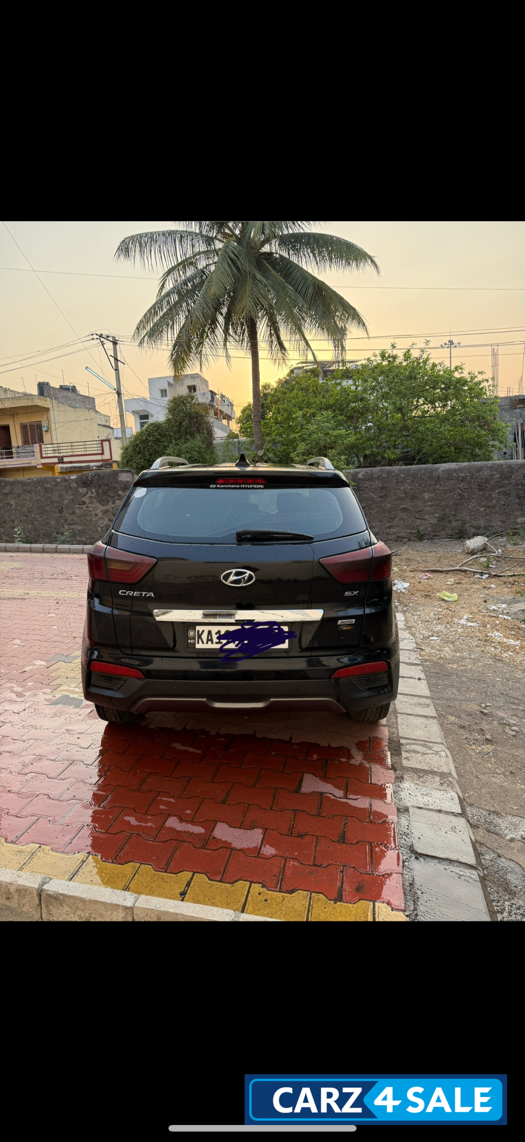 Black Hyundai Creta Sx plus petrol automatic