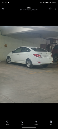 White Hyundai Verna e