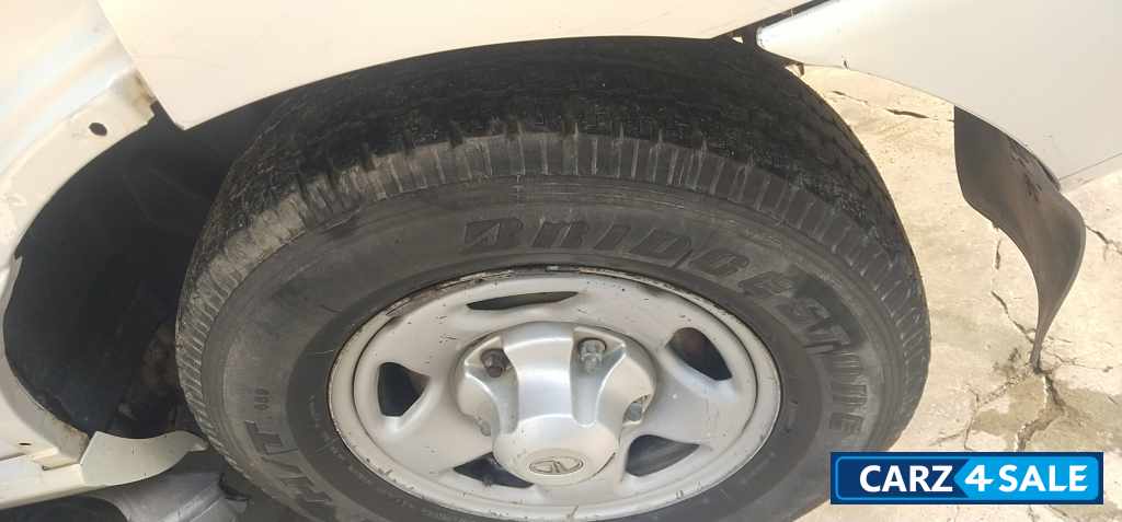 White Tata Safari Dicor