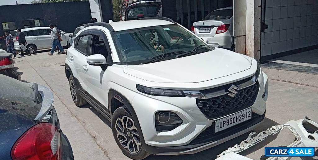 White Maruti Suzuki Fronx Delta