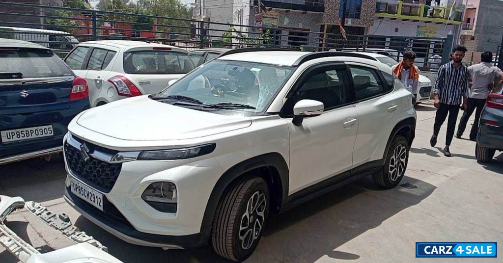 White Maruti Suzuki Fronx Delta