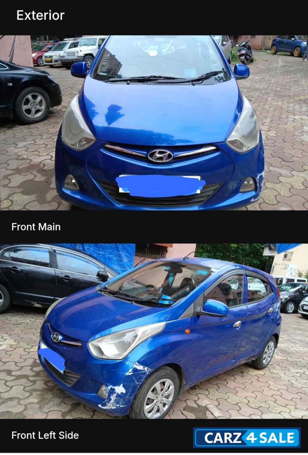 Blue Hyundai Eon Sports