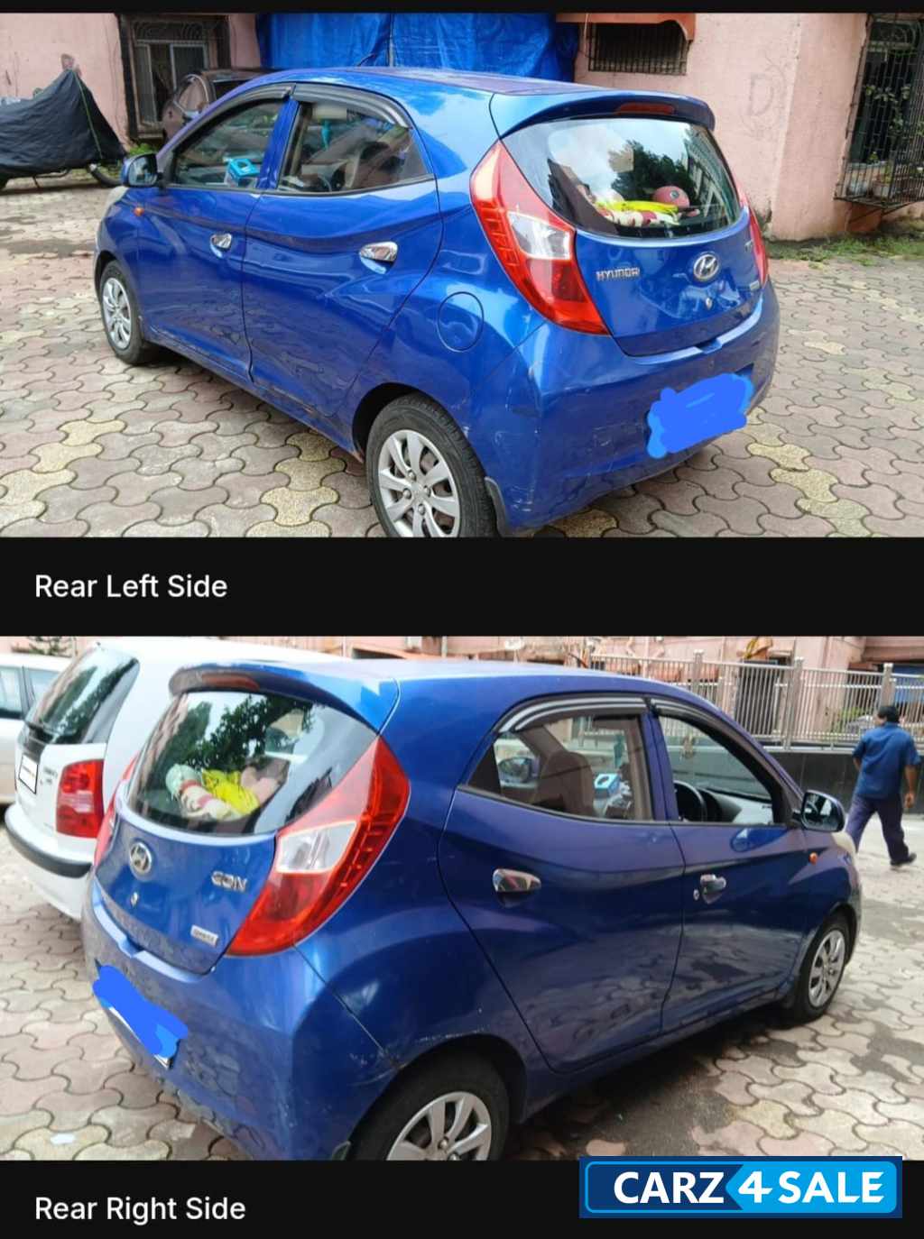 Blue Hyundai Eon Sports