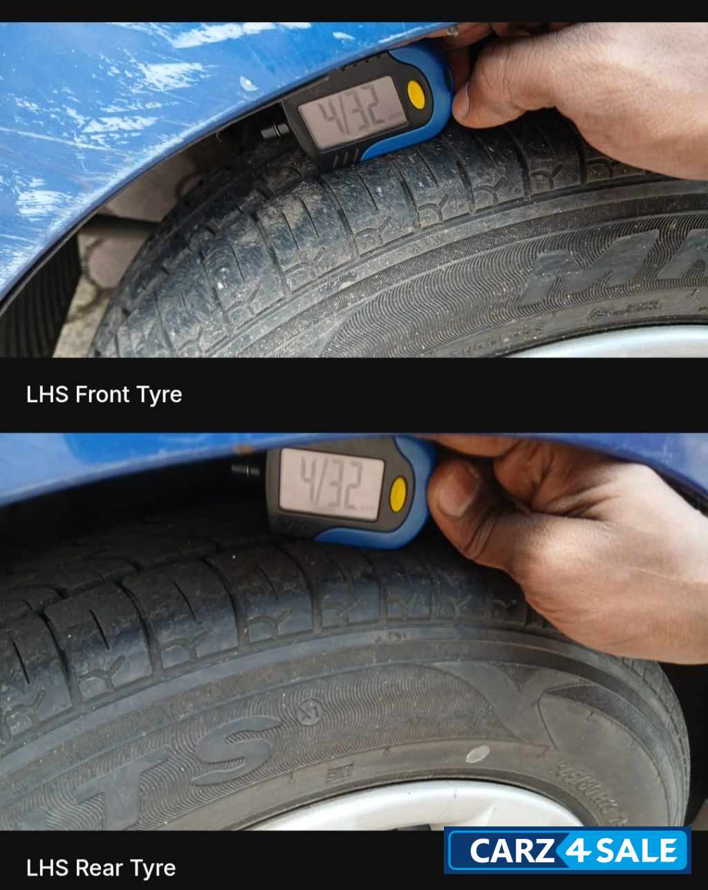 Blue Hyundai Eon Sports