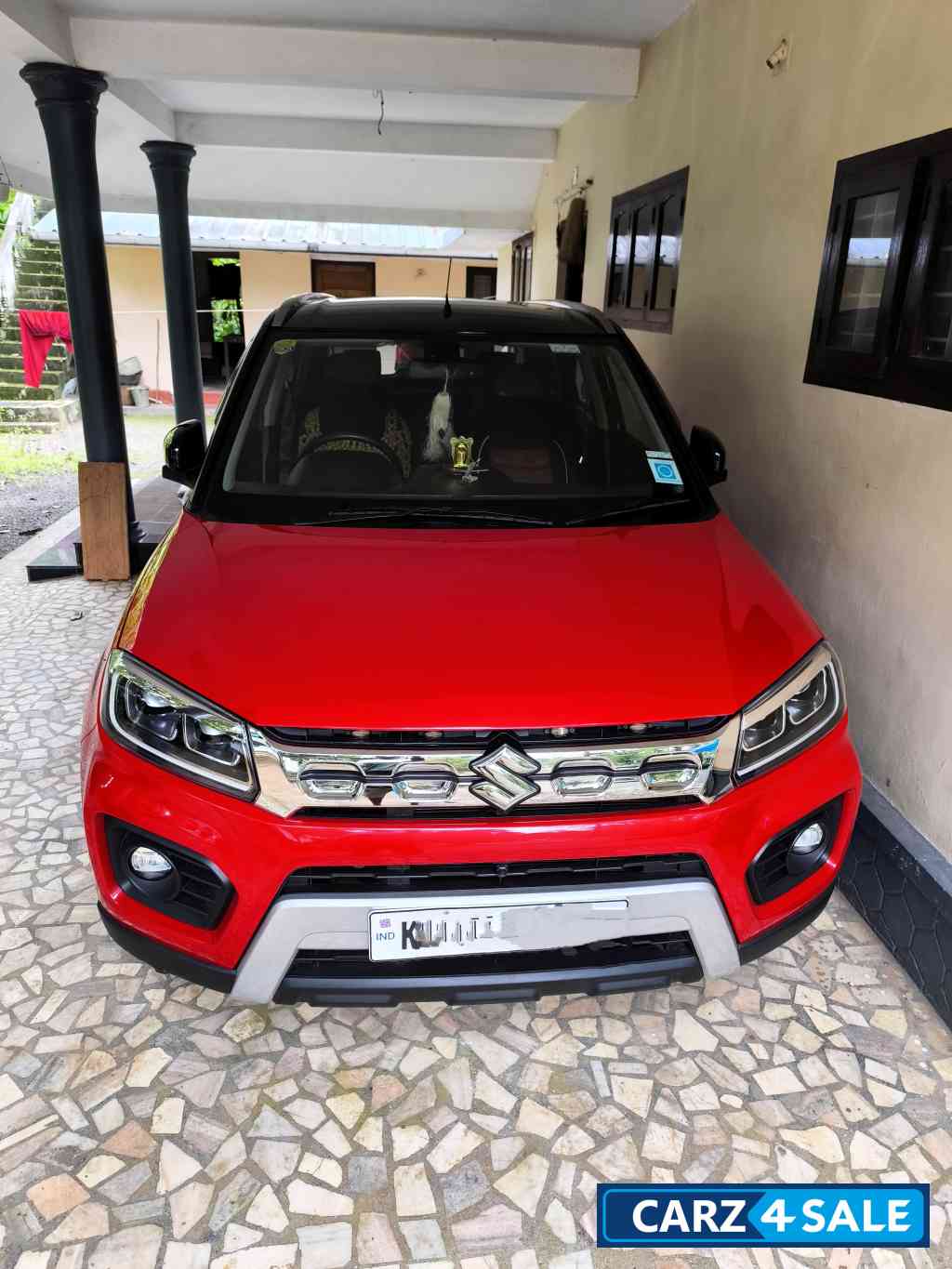 Red And Black Maruti Suzuki Vitara Brezza Zxi+ AT