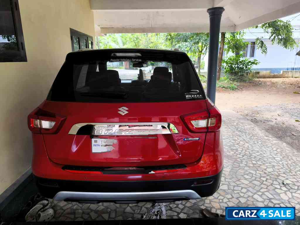 Red And Black Maruti Suzuki Vitara Brezza Zxi+ AT