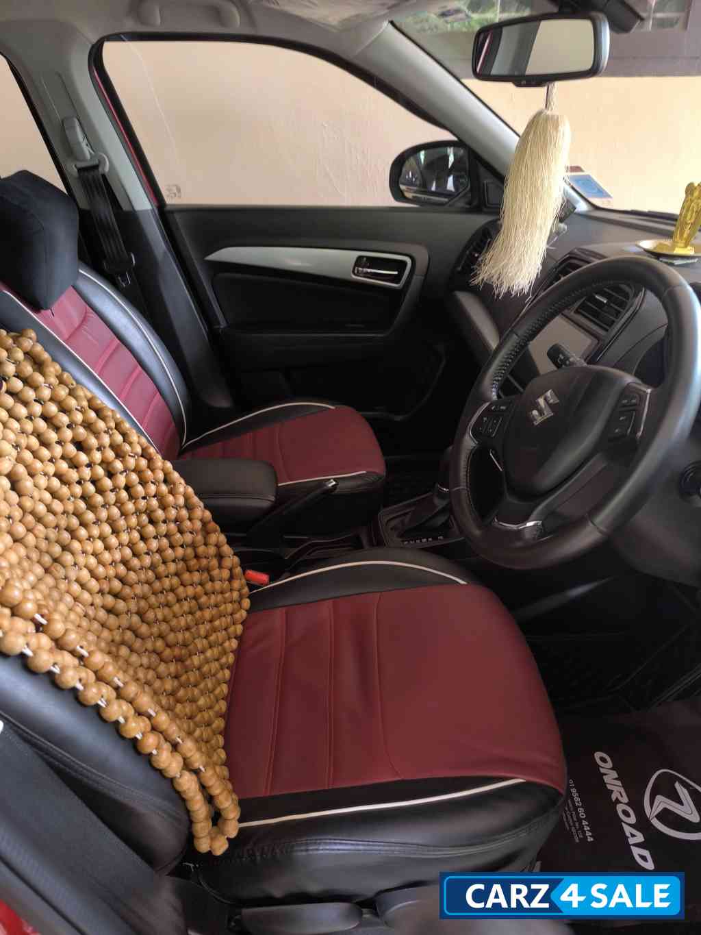 Red And Black Maruti Suzuki Vitara Brezza Zxi+ AT