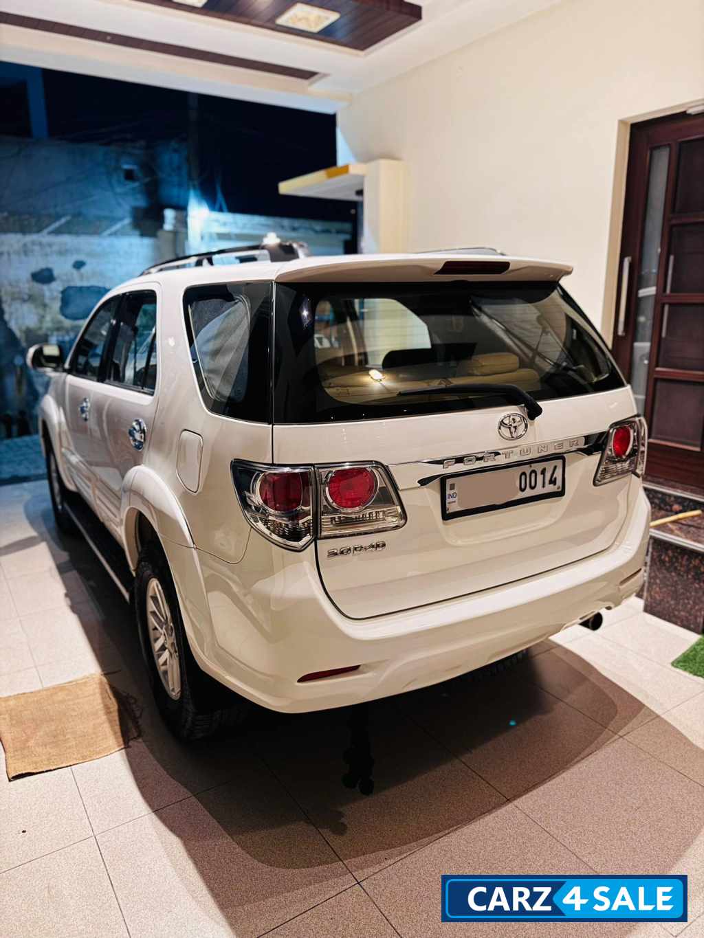 White Toyota Fortuner manual 4by2