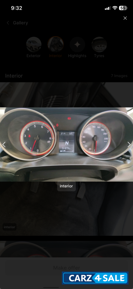 Pearl Attic White Maruti Suzuki Swift Zxi amt