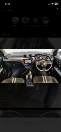 Pearl Attic White Maruti Suzuki Swift Zxi amt