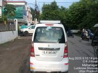 White Maruti Suzuki Wagon R Lxi cng