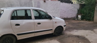 White Hyundai Santro Xing
