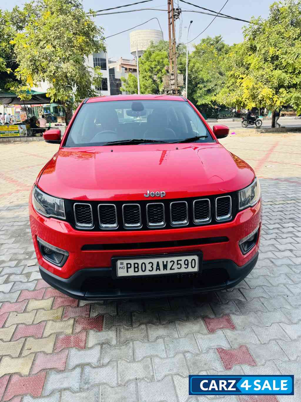 Exotic Red Jeep Compass LONGITUDE 2.0D