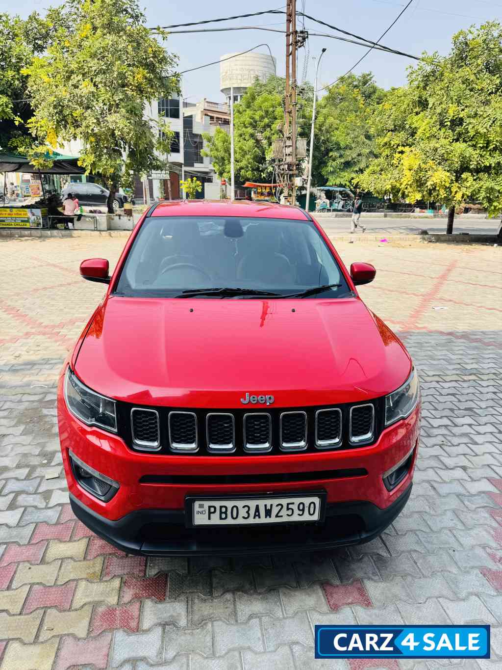 Exotic Red Jeep Compass LONGITUDE 2.0D