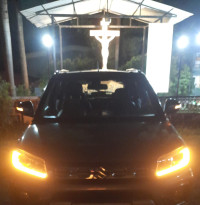 Silver Maruti Suzuki Vitara Brezza Zxi PLUS AT SMART HYBRID