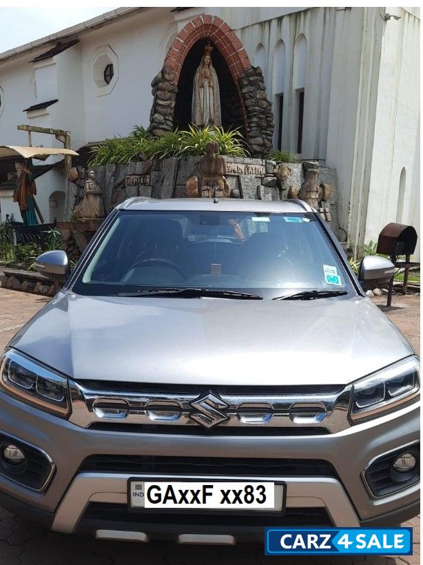 Silver Maruti Suzuki Vitara Brezza Zxi PLUS AT SMART HYBRID
