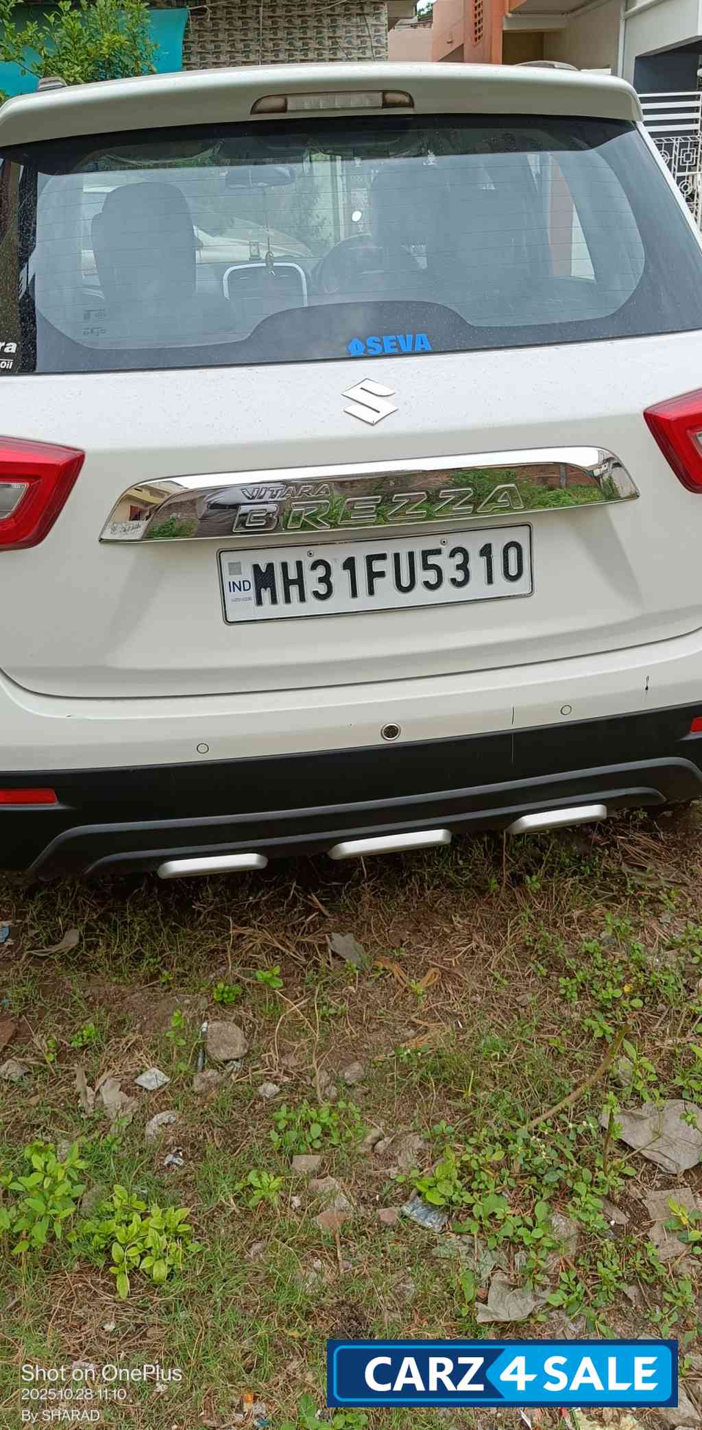 Pearl Artic White Maruti Suzuki Vitara Brezza Vxi