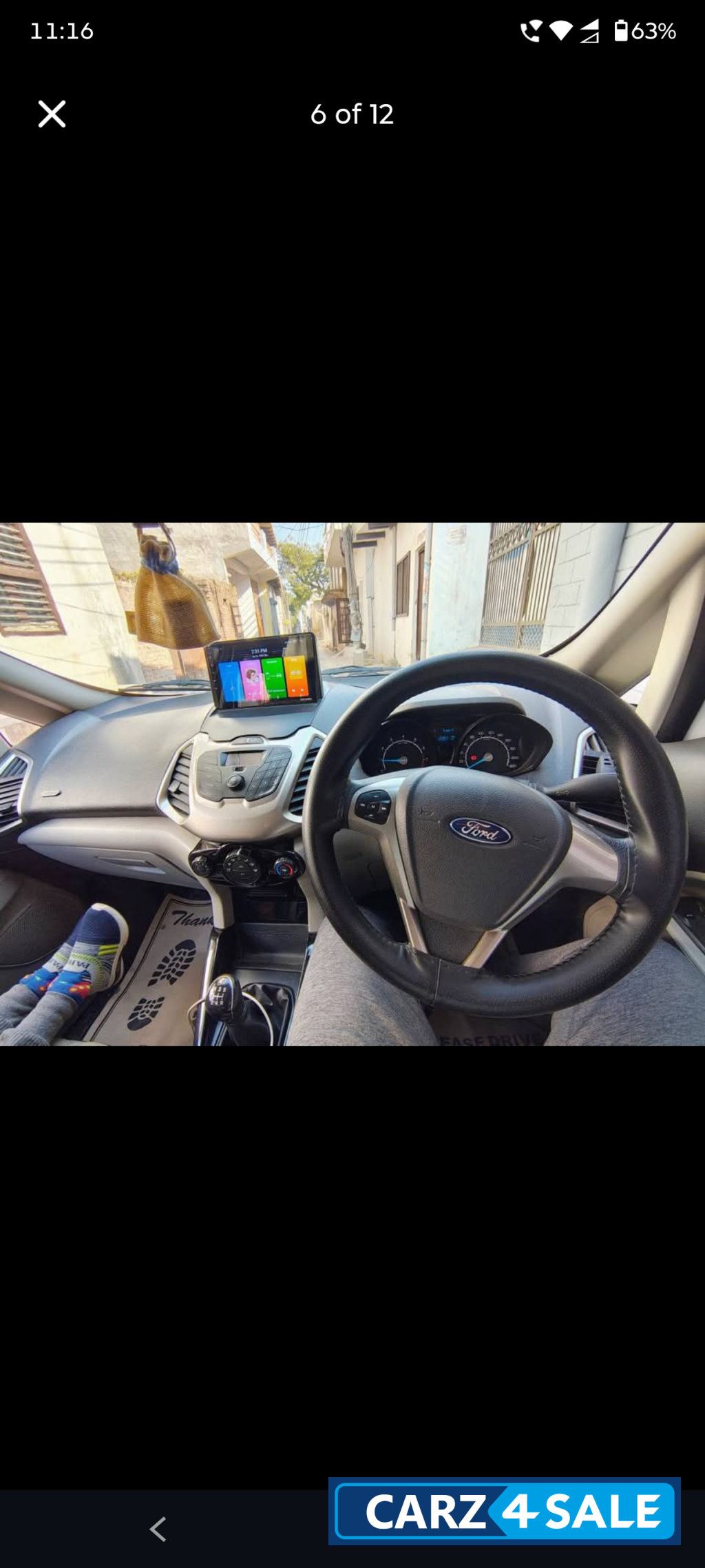 White Ford Ecosport Trade + 1.5 petrol