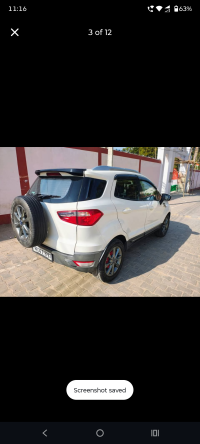 White Ford Ecosport Trade + 1.5 petrol