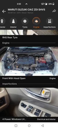 White Maruti Suzuki Ciaz ZDI SHVS