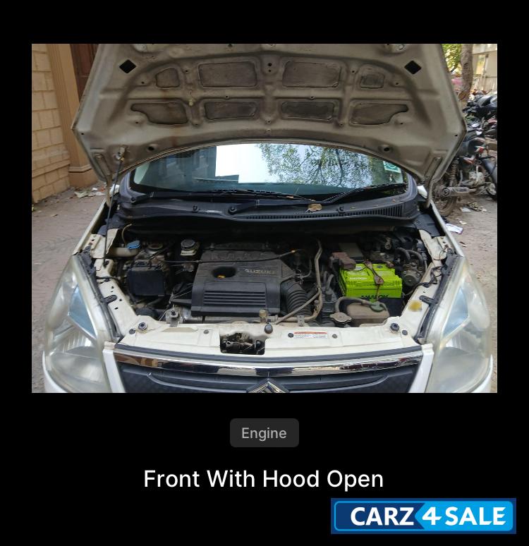 White Maruti Suzuki Wagon R Lxi cng