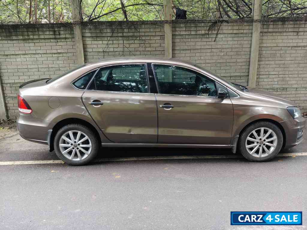 Toffee Brown Volkswagen Vento 2015 Volkswagen Vento 1.5L TDI Diesel DSG Automatic Comfortline Variant