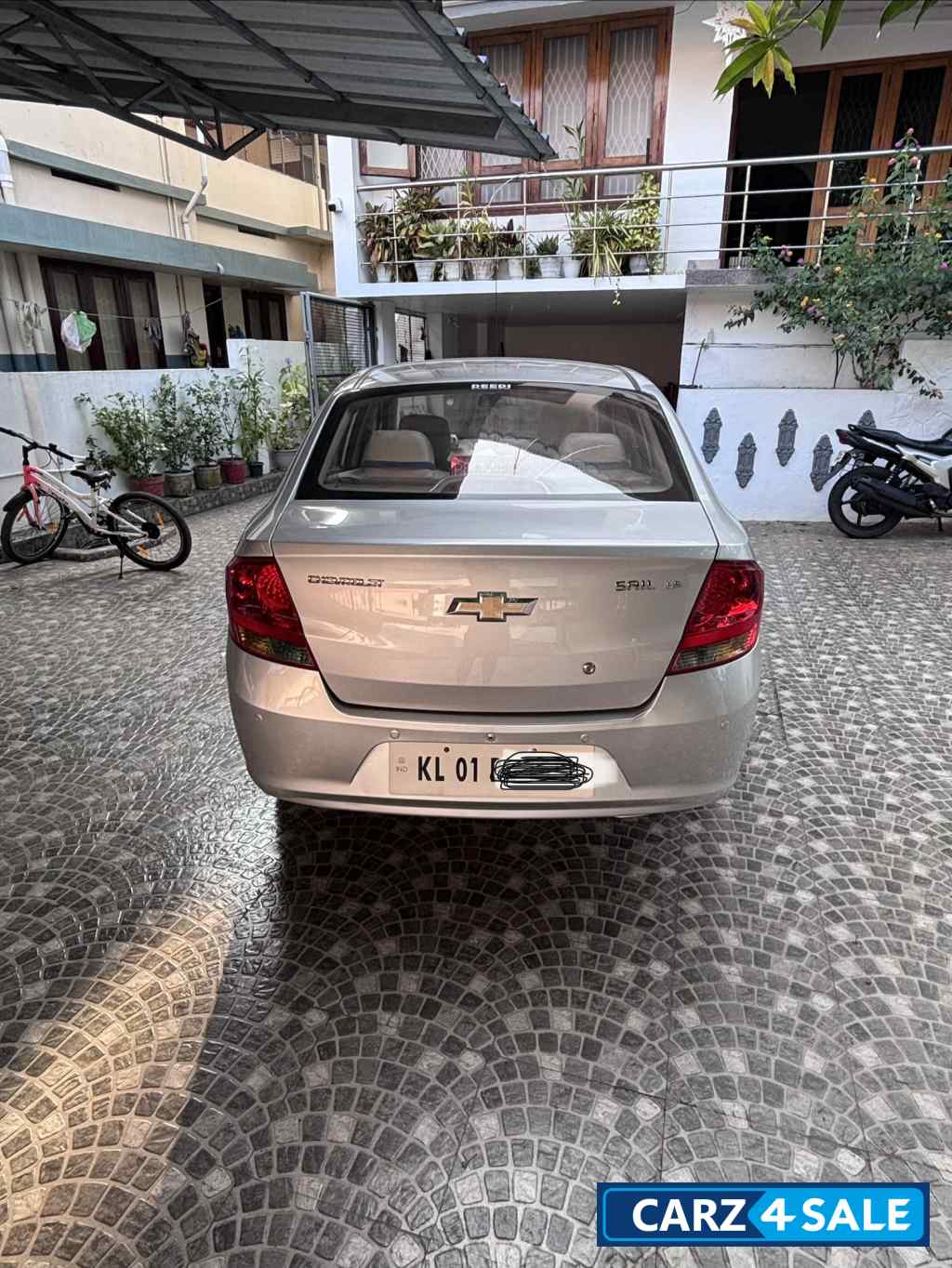 Silver Chevrolet Sail Sedan 1.2 LS