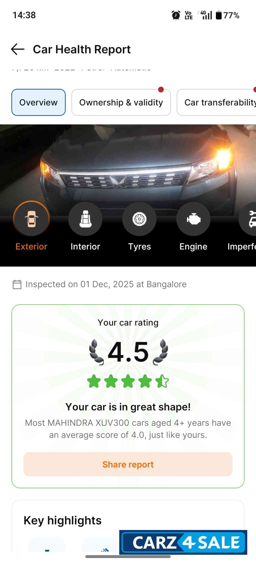 Mahindra XUV300 W6 1.2 L