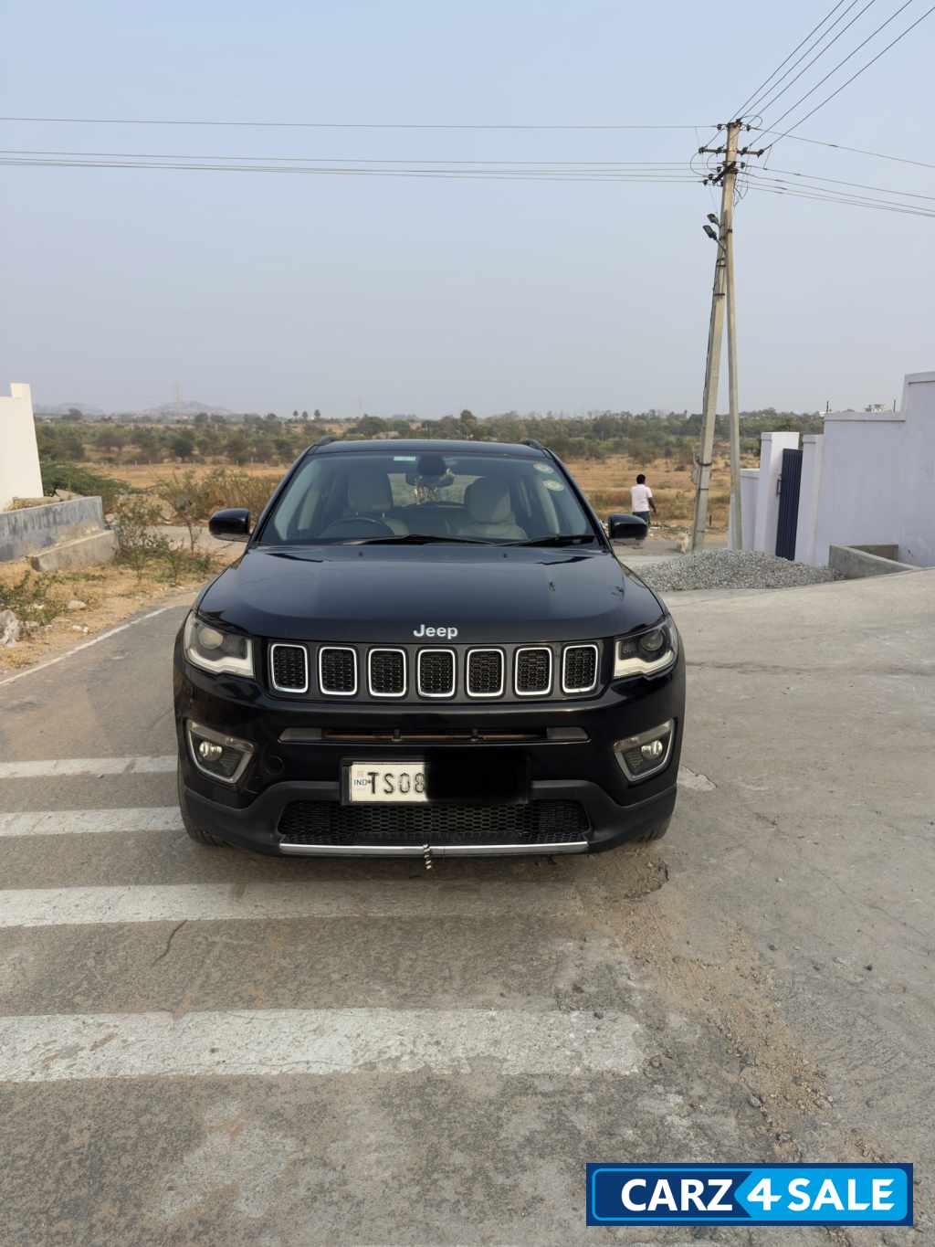 Brilliant Black Jeep Compass Limited Plus