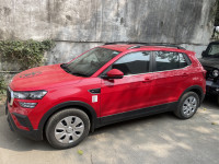 Red Skoda Kushaq Classic