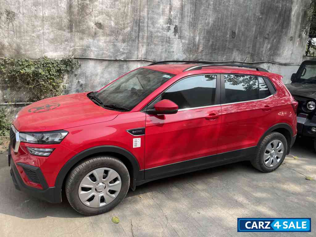 Red Skoda Kushaq Classic