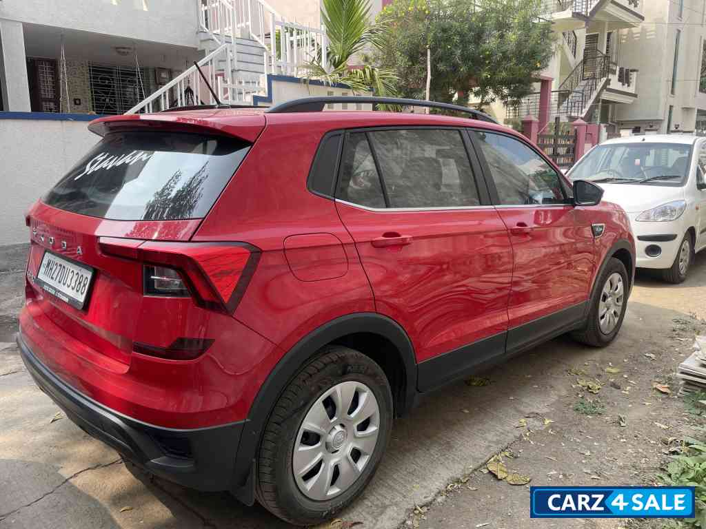 Red Skoda Kushaq Classic