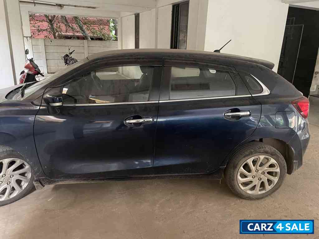 Blue Maruti Suzuki Baleno Zeta CNG