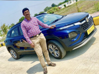 Blue Maruti Suzuki Fronx delta automatic