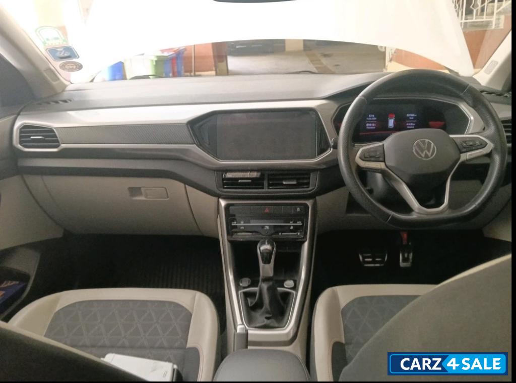 White Volkswagen Taigun GT Plus DSG