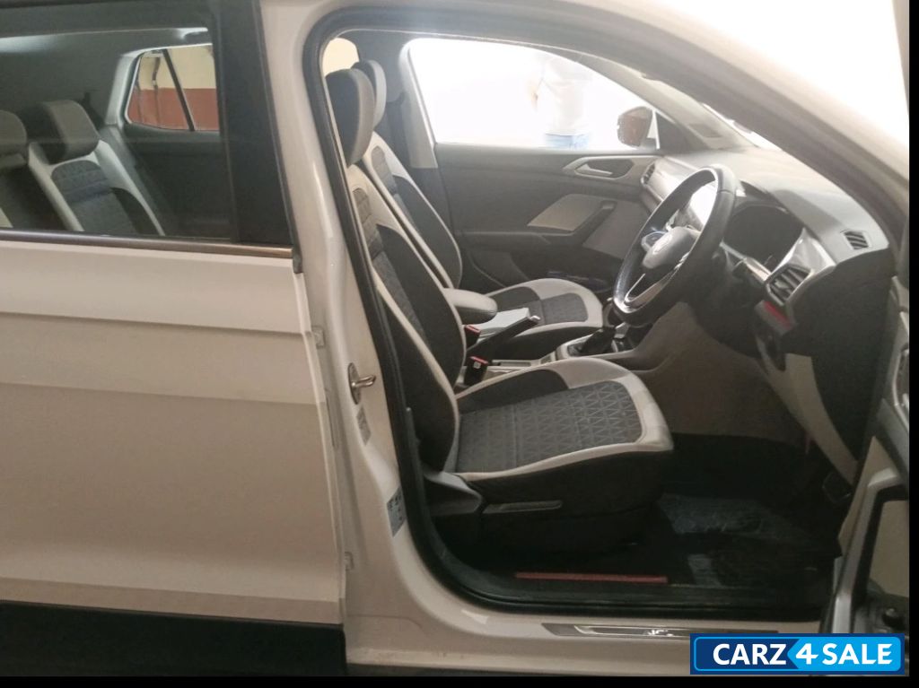 White Volkswagen Taigun GT Plus DSG