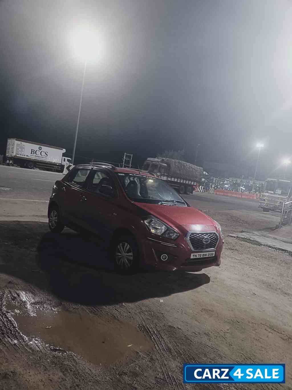 Red Datsun Go T