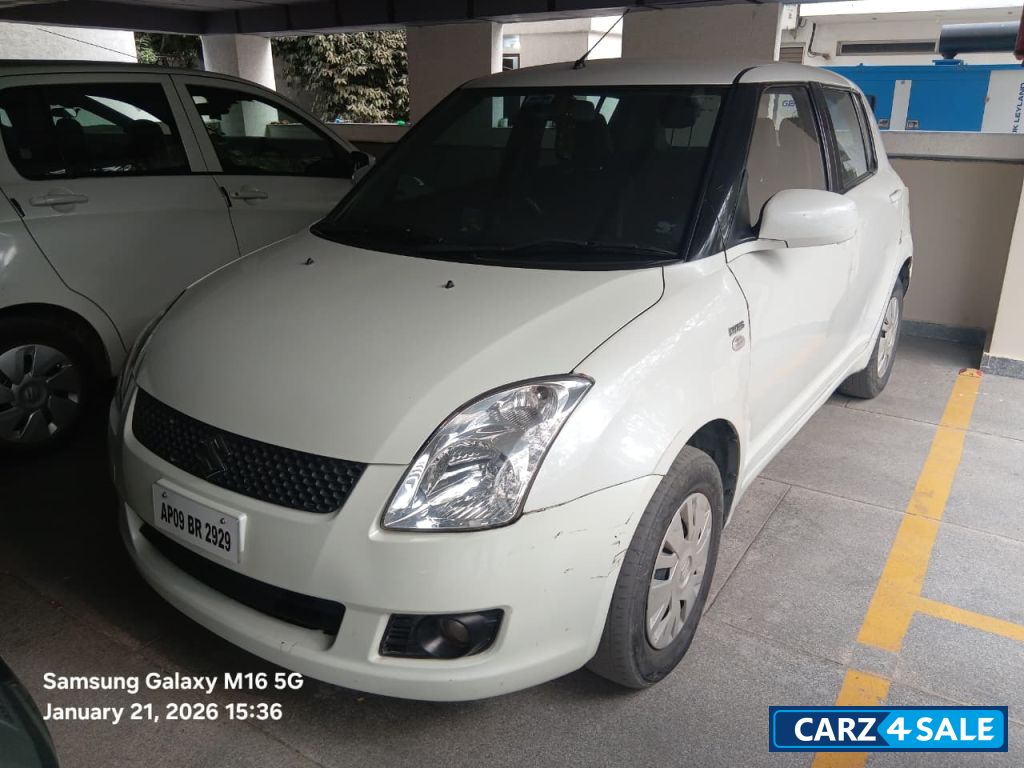 White Maruti Suzuki Swift V