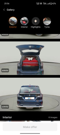 Prime Crystal Blue Maruti Suzuki XL6 Zeta cng