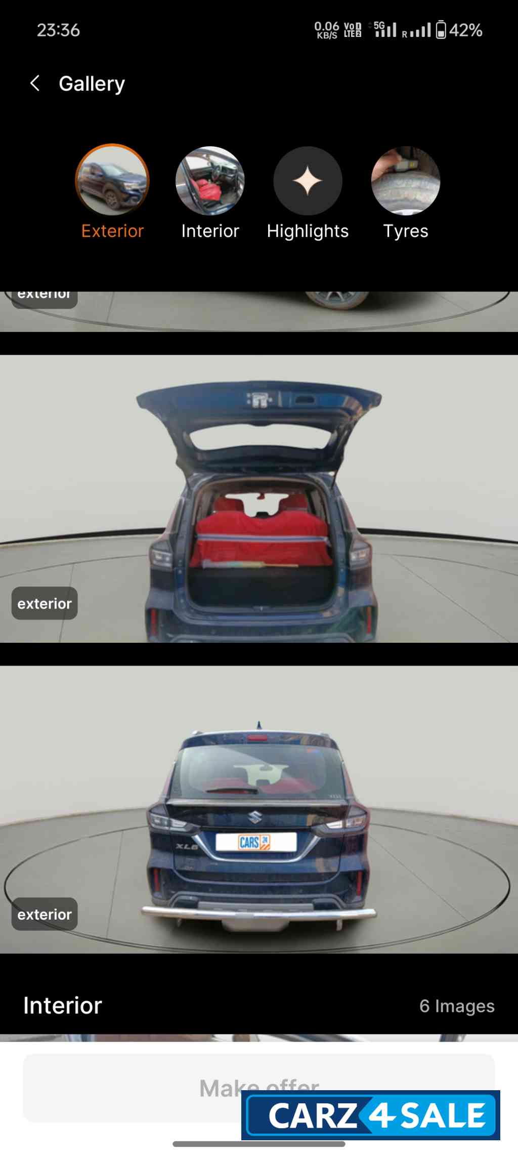 Prime Crystal Blue Maruti Suzuki XL6 Zeta cng Prime Crystal Blue Maruti Suzuki XL6 Zeta cng